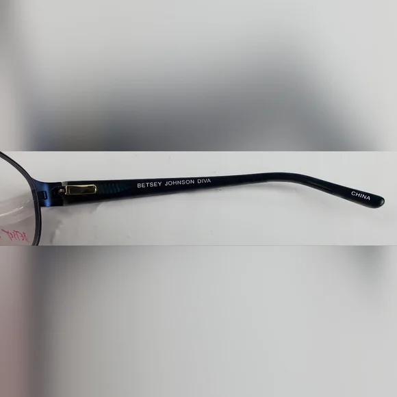 Betsey Johnson Diva Eyeglasses Frames 53-17-138 Blue - NEW  display picture 1